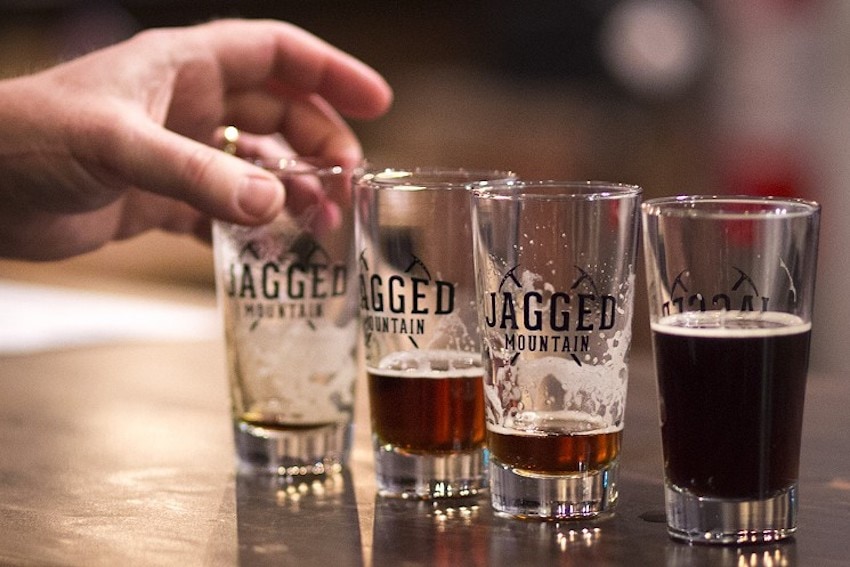 Some of Jagged Mountain's delicious beers
