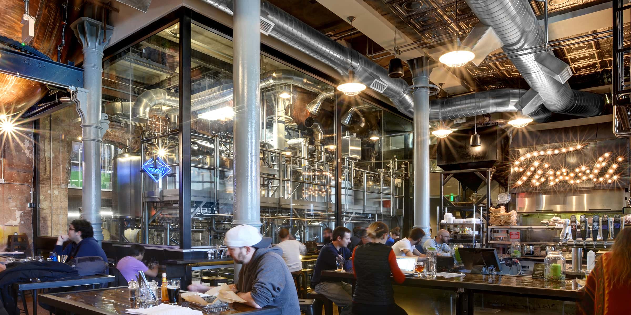 Tivoli Brewing Company - one of the many breweries in Denver with food