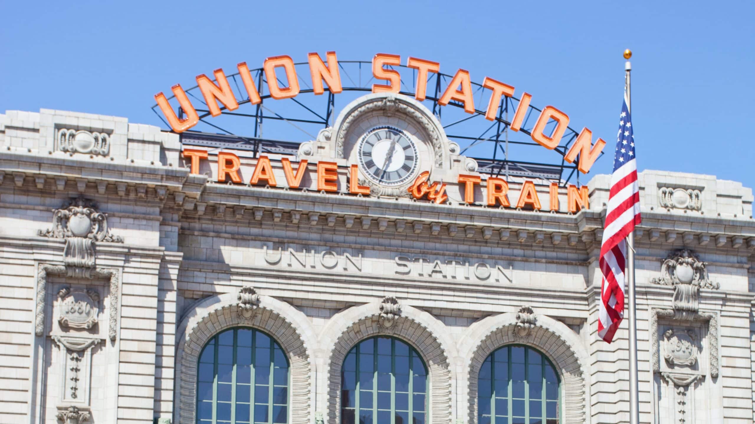 A picture of Union Station in downtown Denver's LoDo District, as seen on the LoDo Craft Beer Tour